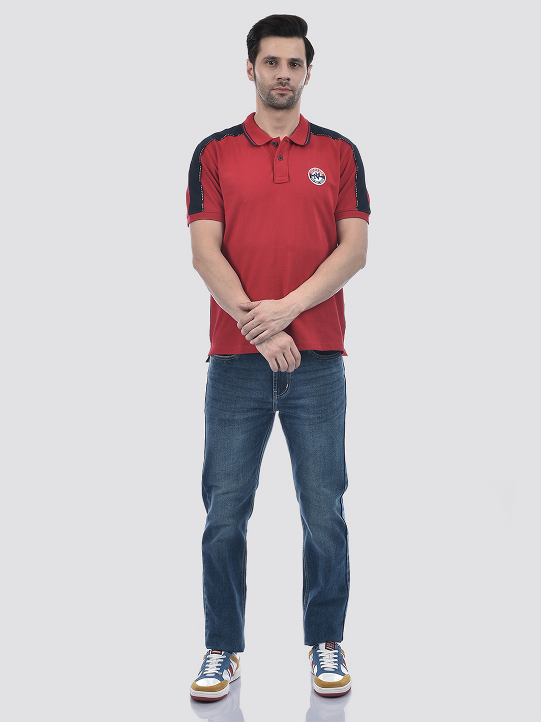 Numero Uno Men's Half Sleeve Regular Fit Red Polo T-Shirt